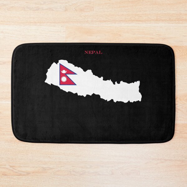 Item preview, Nepal Map Flag Silhouette  designed and sold by NTGUILTY.