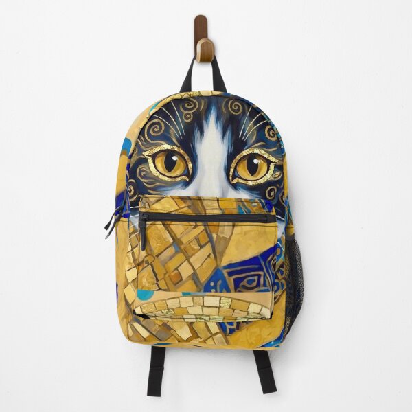 Item preview, Klimt Cat in Blue and Gold designed and sold by Vicky Brago-Mitchell®.