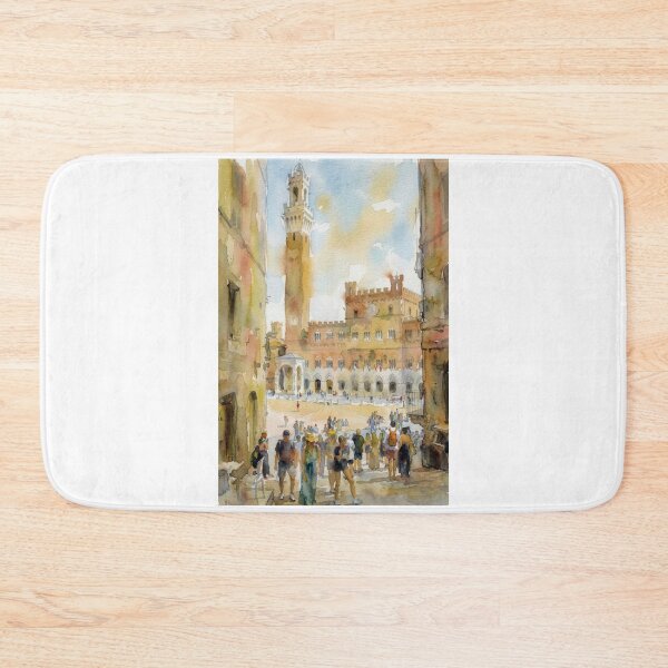 Item preview, Siena Piazza Watercolor designed and sold by caracatita75.