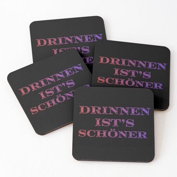 Artikelvorschau, Drinnen ist's schöner | Minimalistisches Spruch T-Shirt entworfen und verkauft von GlowBow.