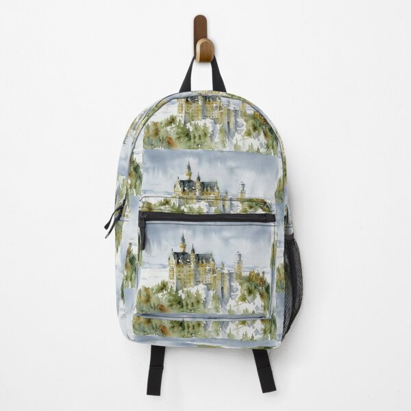 Item preview, Neuschwanstein Castle Watercolor designed and sold by caracatita75.