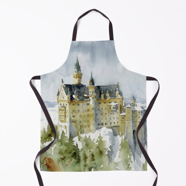 Item preview, Neuschwanstein Castle Watercolor designed and sold by caracatita75.