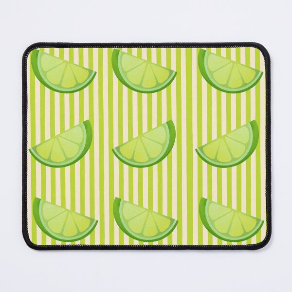 Item preview, Limes on green stripes designed and sold by Meli-moo.