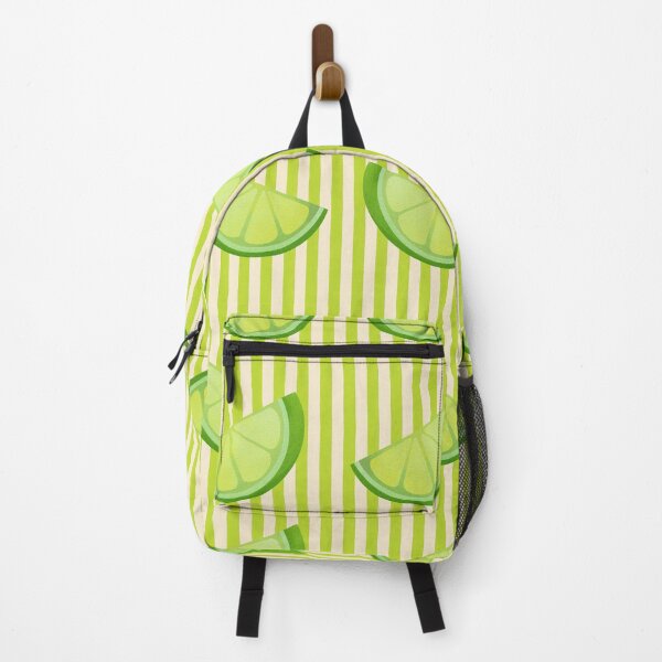 Item preview, Limes on green stripes designed and sold by Meli-moo.