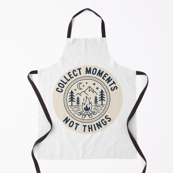 Item preview, Collect moments not things campfire badge navy camping outdoor print designed and sold by icemanphotos.