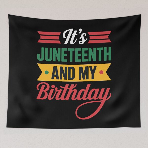 Item preview, Juneteenth Und Mein Geburtstag Black 1865 Africa  designed and sold by SapfireStuArt.