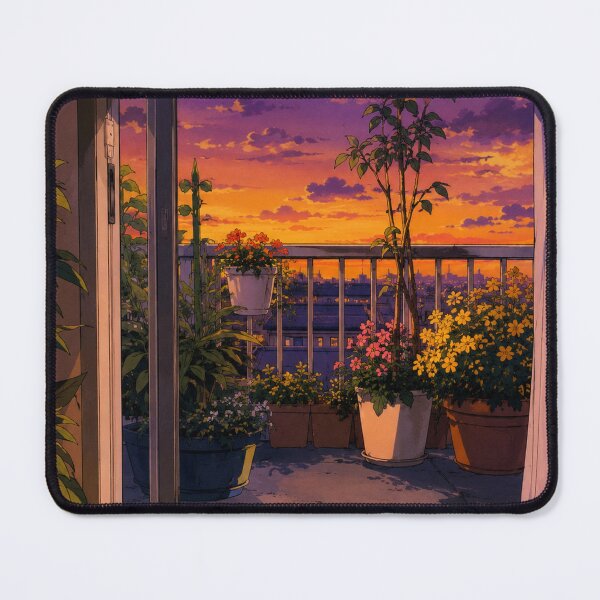 Item preview, Summer Dusk Balcony - Nostalgic Anime Aesthetic designed and sold by bapupa.