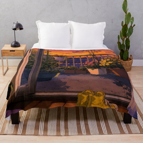 Item preview, Summer Dusk Balcony - Nostalgic Anime Aesthetic designed and sold by bapupa.