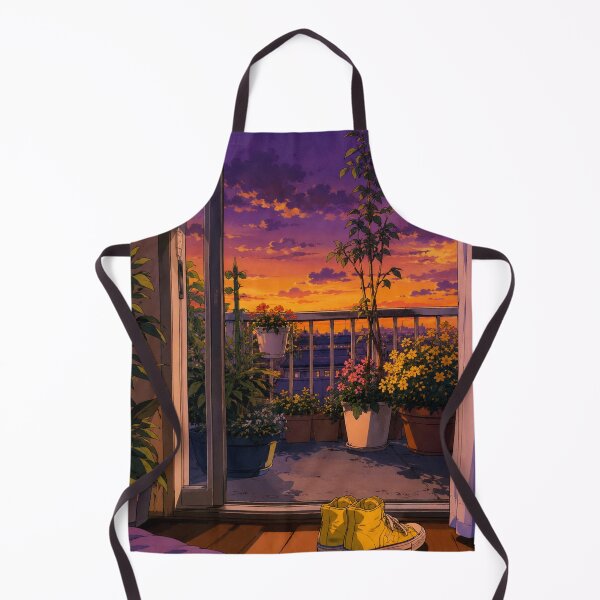 Item preview, Summer Dusk Balcony - Nostalgic Anime Aesthetic designed and sold by bapupa.