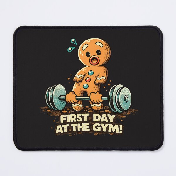 Item preview, First Day At The Gym Funny Gingerbread Fitness Meme Shirt designed and sold by · GAMING SOUL ·.