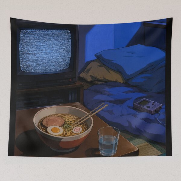 Item preview, The Evening Snack - Nostalgic Anime Aesthetic designed and sold by bapupa.