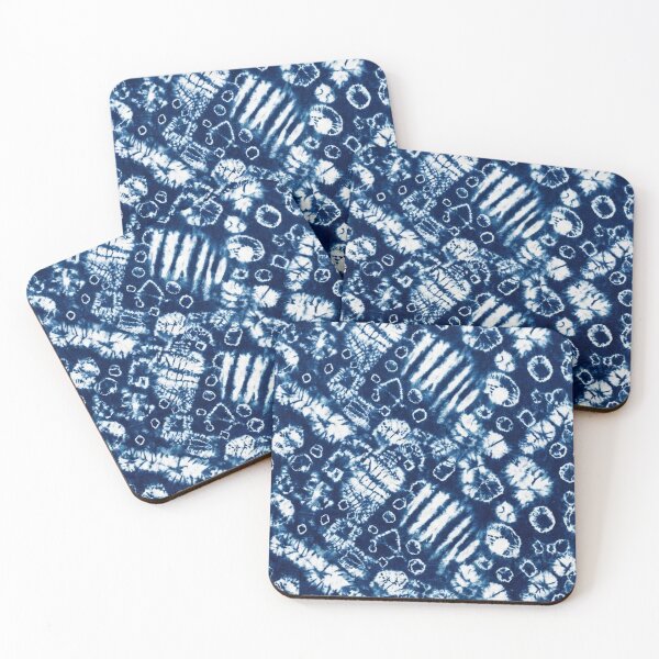 Item preview, Indigo Shibori Tie Dye Seamless Pattern designed and sold by Owcomm.