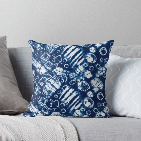 Item preview, Indigo Shibori Tie Dye Seamless Pattern designed and sold by Owcomm.