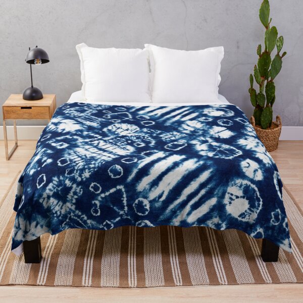 Item preview, Indigo Shibori Tie Dye Seamless Pattern designed and sold by Owcomm.