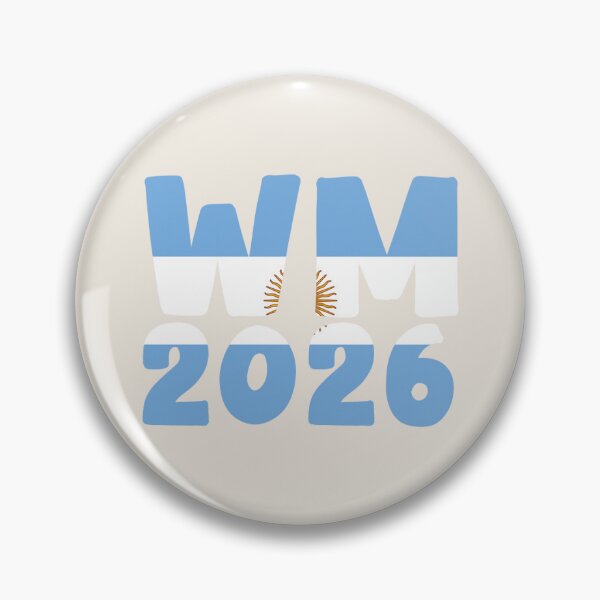 Artikelvorschau, Argentinien WM 2026 Sticker, Argentina flag, Argentina WM 2026, Argentina blue white entworfen und verkauft von re-make-.