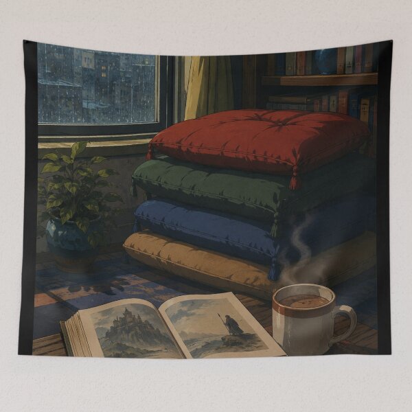 Item preview, The Rainy Nook - Nostalgic Anime Aesthetic designed and sold by bapupa.