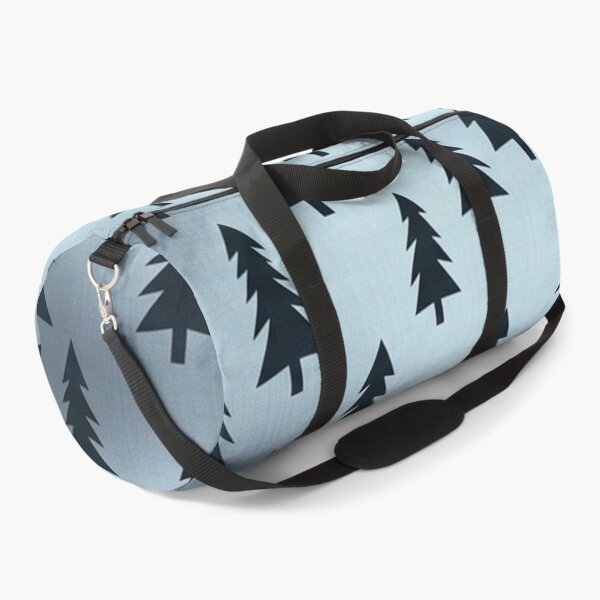 Item preview, Evergreen Forest Silhouette Pattern on Metallic Blue Background designed and sold by Owcomm.