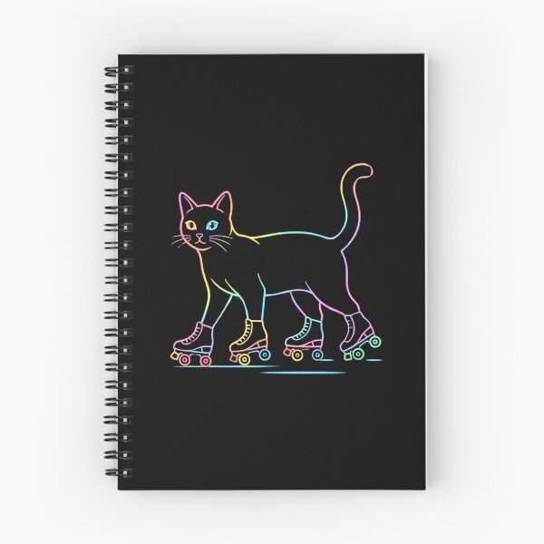 Item preview, Neon Roller Skate Cat designed and sold by dudelinart.