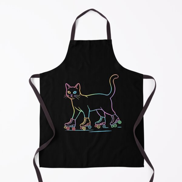 Item preview, Neon Roller Skate Cat designed and sold by dudelinart.