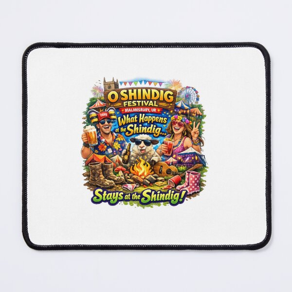 Item preview, O Shindig Festival Malmesbury UK Party Shirt – What Happens at the Shindig Stays at the Shindig Funny Festival Tee designed and sold by Sushikidsntoddlers.