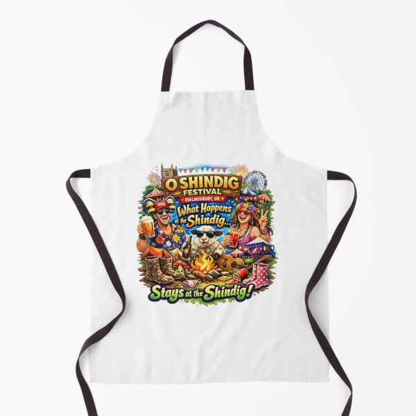 Item preview, O Shindig Festival Malmesbury UK Party Shirt – What Happens at the Shindig Stays at the Shindig Funny Festival Tee designed and sold by Sushikidsntoddlers.