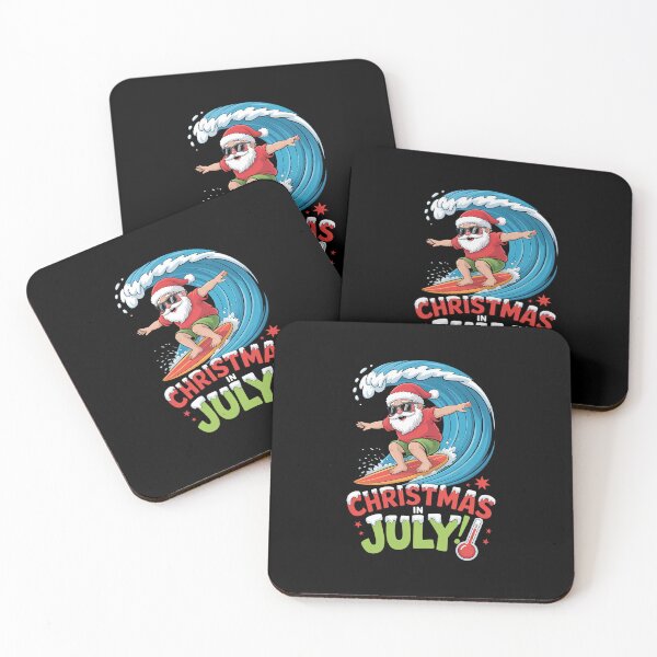 Item preview, Christmas in July Summer Santa Surfing Xmas  designed and sold by SapfireStuArt.