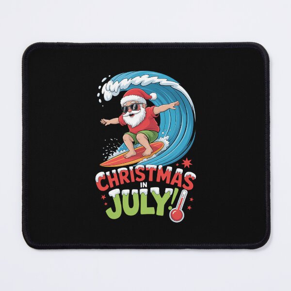 Item preview, Christmas in July Summer Santa Surfing Xmas  designed and sold by SapfireStuArt.