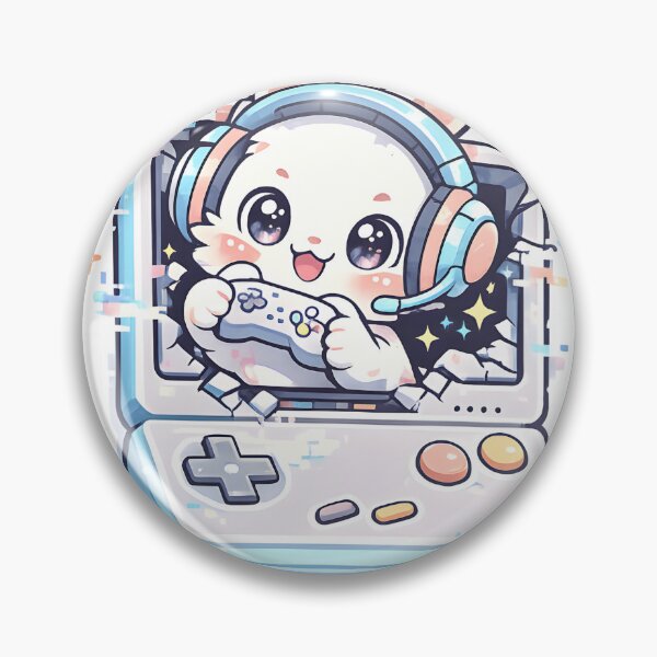 Item preview, Pastel Pixel Gamer Bunny Sticker – Cute Retro Console Kawaii Gaming Art designed and sold by Mahmoud Salah.