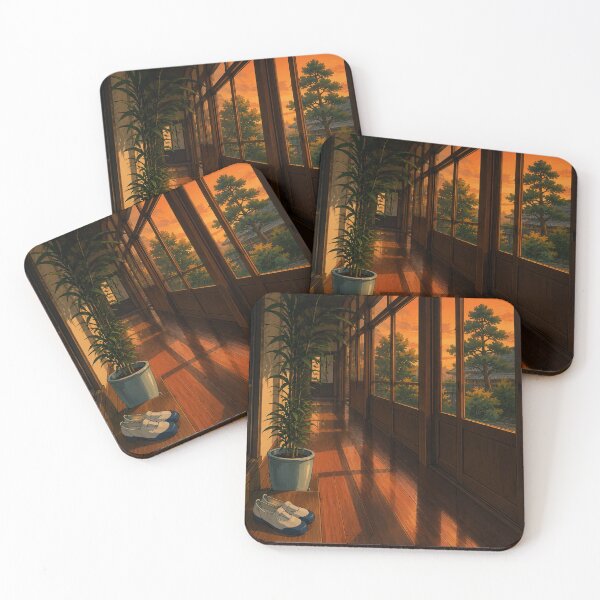 Item preview, Hallway Sunset - Old-School Anime Aesthetic designed and sold by bapupa.