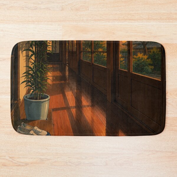 Item preview, Hallway Sunset - Old-School Anime Aesthetic designed and sold by bapupa.