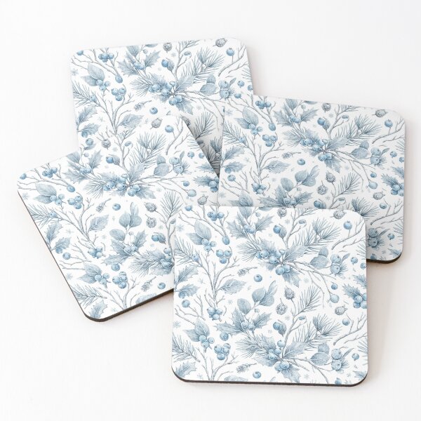Item preview, Winter Botanical Toile Seamless Pattern designed and sold by Owcomm.