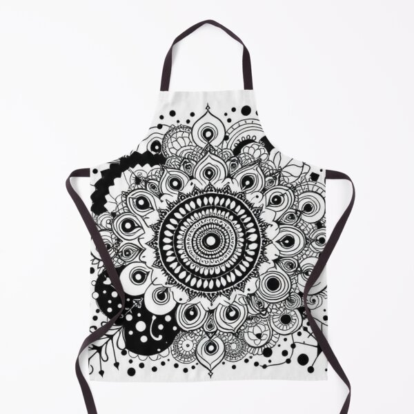 Item preview, Black and White Floral Mandala designed and sold by RAISC.