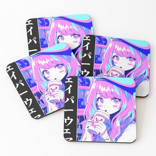 Item preview, Vaporwave Aesthetic Anime Manga Girl Japanese Streetwear #790 designed and sold by mika-gallery.