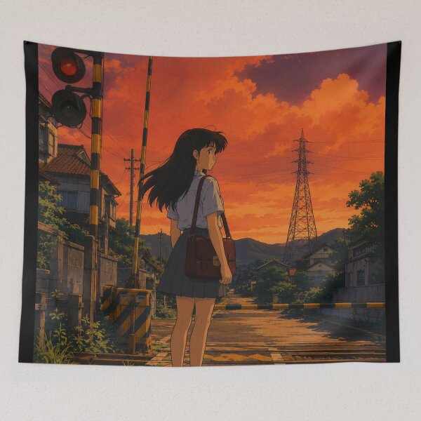 Item preview, Glitchy Summer Sky - Retro Anime Aesthetic designed and sold by bapupa.