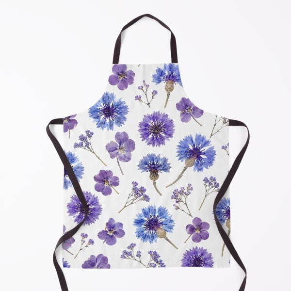 Item preview, Pressed Blue and Purple Wildflower Meadow Pattern designed and sold by Owcomm.