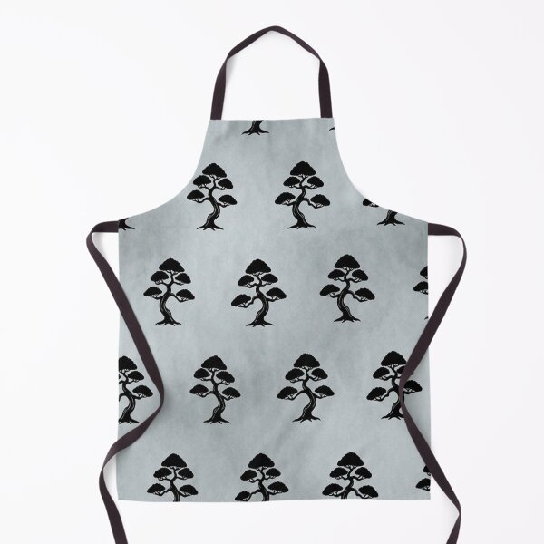 Item preview, Elegant Black Bonsai Tree Pattern on Subtle Gray Texture designed and sold by Owcomm.