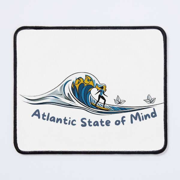 Item preview, Atlantic State of Mind — Surfer Barrel Wave Art | Surf Culture designed and sold by lapinu.