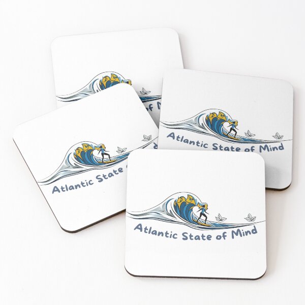 Item preview, Atlantic State of Mind — Surfer Barrel Wave Art | Surf Culture designed and sold by lapinu.