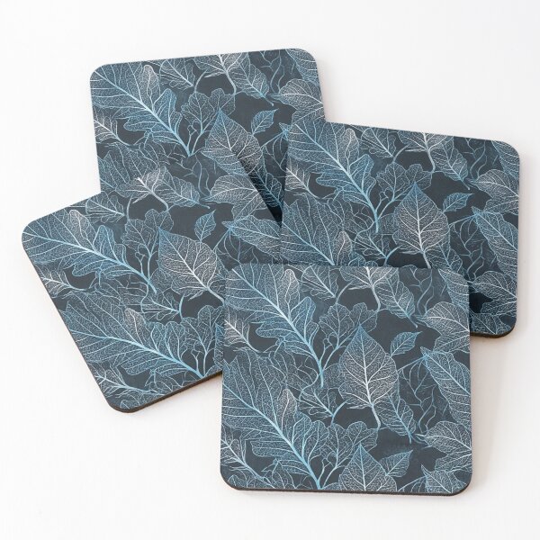 Item preview, Blue Skeleton Leaves Pattern designed and sold by Owcomm.