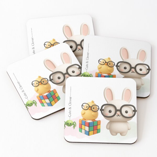 Item preview, Cute & Clever Animals with Rubik’s Cube designed and sold by Agnisherl.