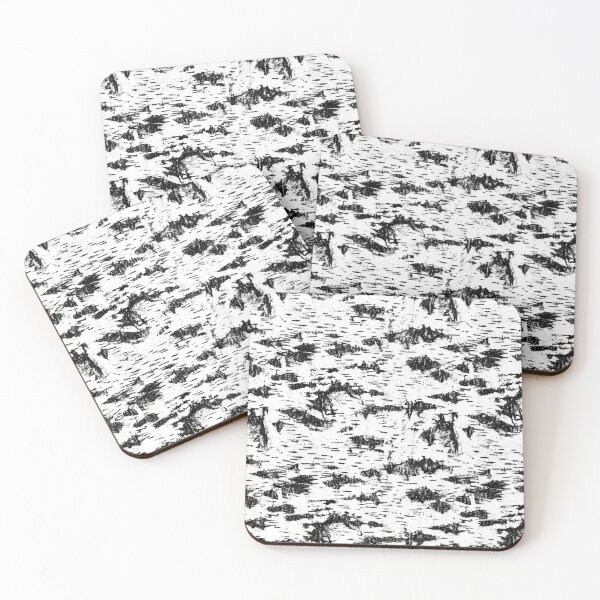Item preview, Birch Tree Bark Texture Monochrome Pattern designed and sold by Owcomm.