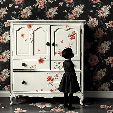 Artwork thumbnail, Shadow Girl Among Roses by RAISC