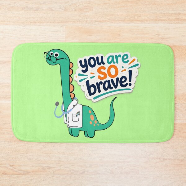 Item preview, You Are So Brave Dino Doctor - Brave Kids Reward Cartoon for Medical Visits designed and sold by karolaart.