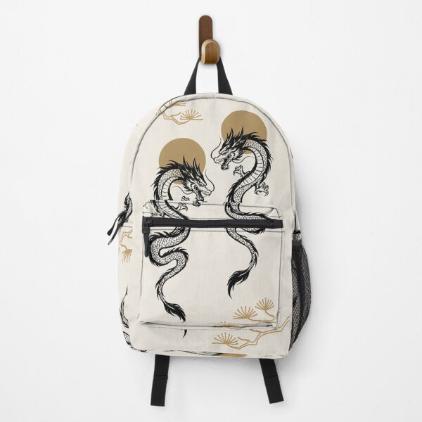 Item preview, Japanese Dragon Pattern | Asian Dragon Wallpaper | Minimalist Oriental Dragon Design designed and sold by MonNoir.