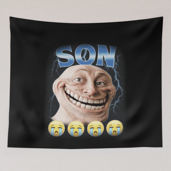 Item preview, Crying Son Meme Realistic Troll Face designed and sold by elderberry.