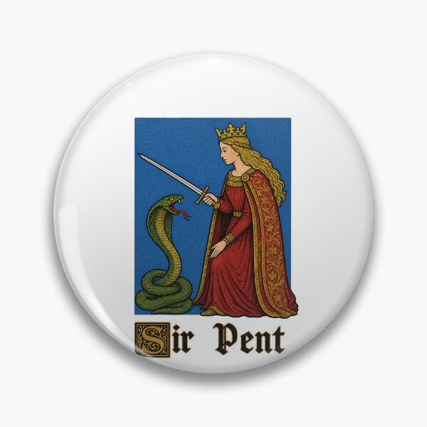 Item preview, Sir Pent Medieval Snake Pun designed and sold by elderberry.