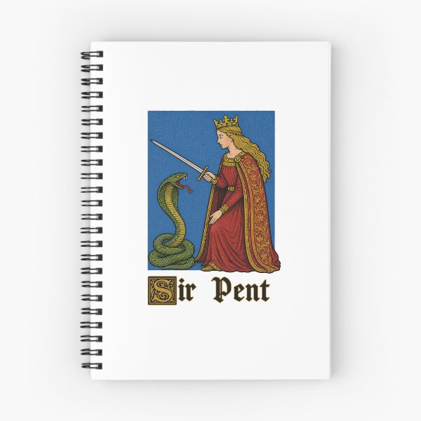 Item preview, Sir Pent Medieval Snake Pun designed and sold by elderberry.