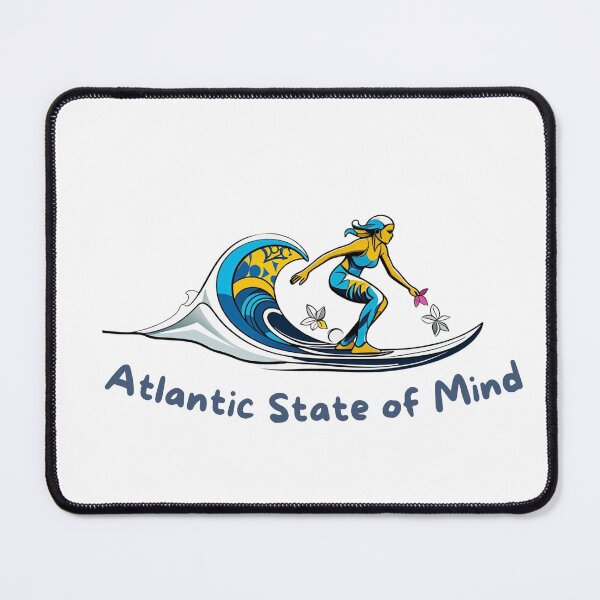 Item preview, Atlantic State of Mind — Surfer Girl Wave Art | Women Surf Culture designed and sold by lapinu.
