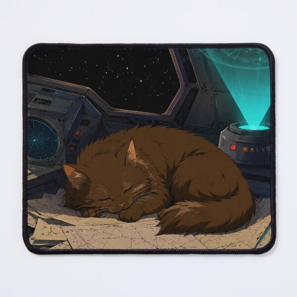 Item preview, The Feline Copilot - Retro Sci-Fi Anime Aesthetic designed and sold by bapupa.