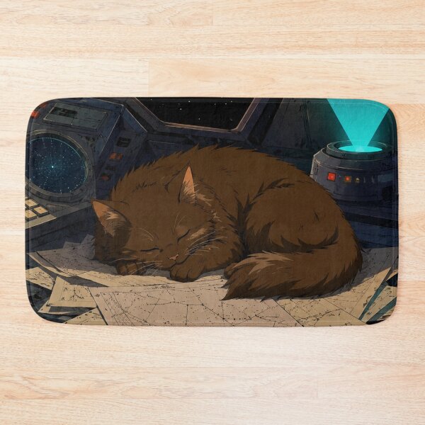 Item preview, The Feline Copilot - Retro Sci-Fi Anime Aesthetic designed and sold by bapupa.